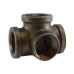 1 Side Outlet Tee Pipe Fittings Black Malleable (150#)